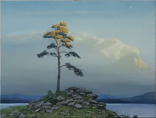The First Star, canvas, oil