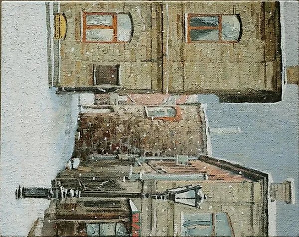 Old Corner of Chelyabinsk canvas, oil