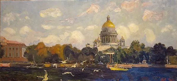 Парадный Петербург масло, холст