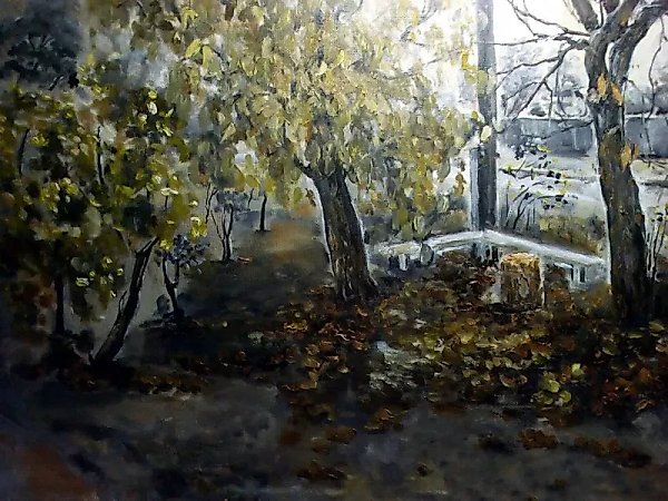 Autumn, oil on cardboard, 35*50