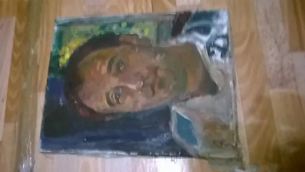 Dynamo player, oil on canvas