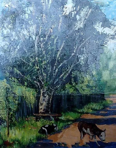 Birch Oil on canvas
