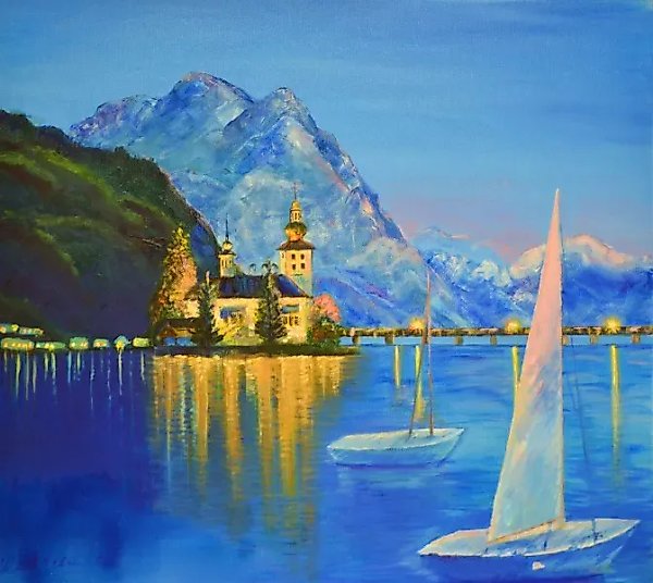 Gmunden Oil on canvas