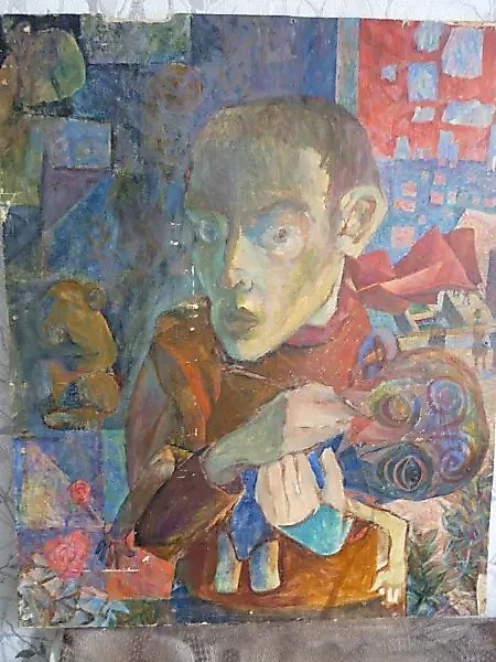 Unknown oil on cardboard