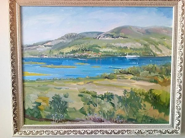 Волжский пейзаж,Царевщина-Соколиная гора Холст,масло