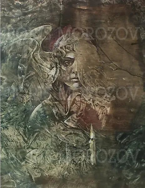 «Плачущий ангел» Бумага/Ватман / Акварель