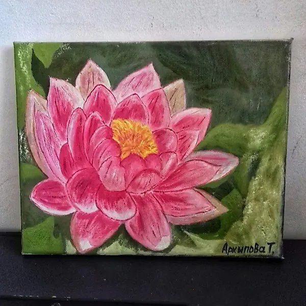 Lotus, oil on canvas