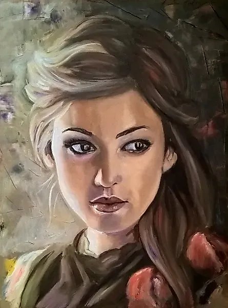 Портрет незнакомки холст, масло