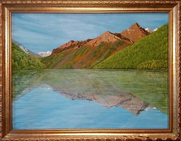 Morning in the Mountains Canvas, oil
