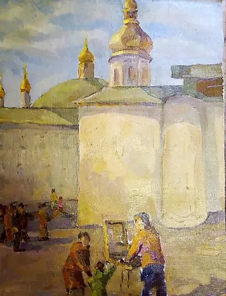 By the church
Canvas, oil
