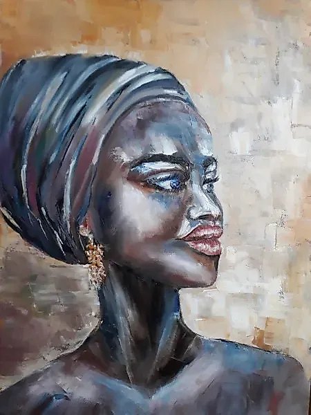 My Negress
Oil, canvas on stretcher