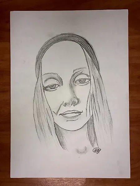 Катя Графика карандаши , графическая бумага .
