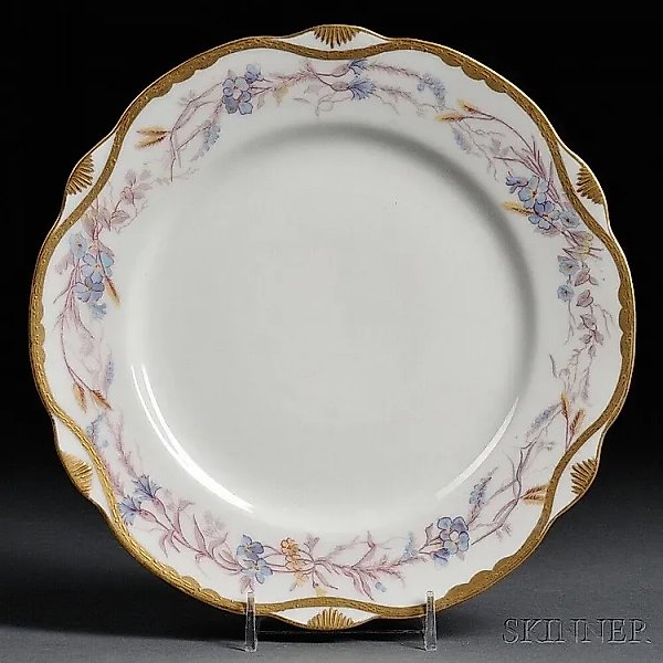 Kuznetsov porcelain plate, Russia, early 20th century