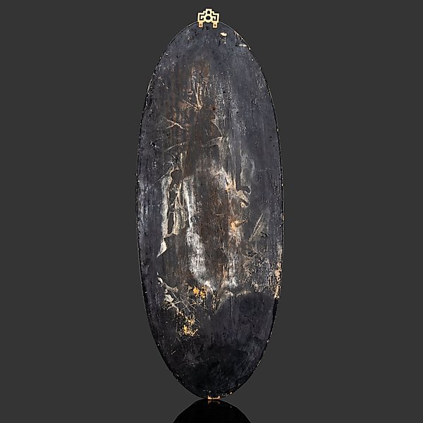 Панно настенное с девушкой, играющей на баньгу