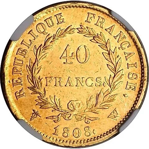40 Francs 1808, Napoleon I, Double Napoleon [France] — 1