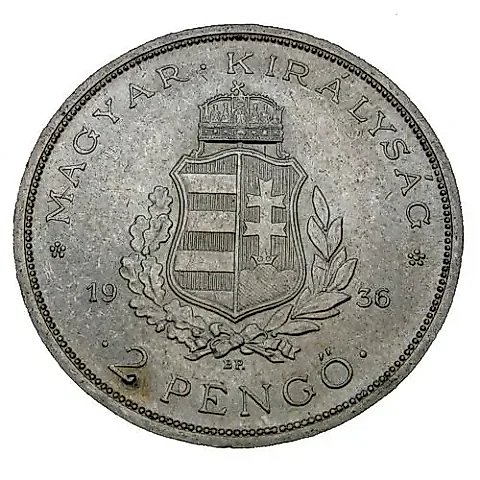 2 Pengő 1936, 50th Anniversary of the Death of Ferenc Liszt [Hungary] — 1