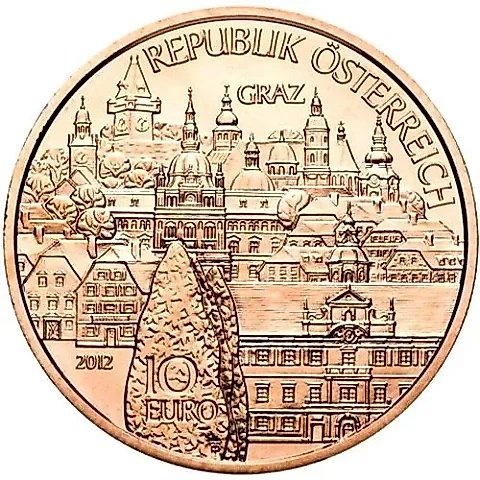 10 Euro 2012, Styria, Copper [Austria] — 1