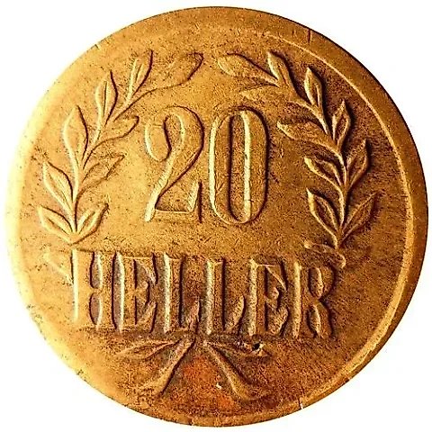 20 Heller 1916, Brass [German East Africa] — 2