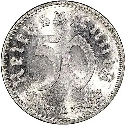 50 Reichspfennigs 1935 [Germany / Third Reich] — 1