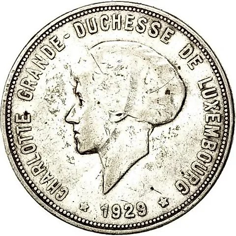 10 Francs 1929 [Luxembourg] — 1