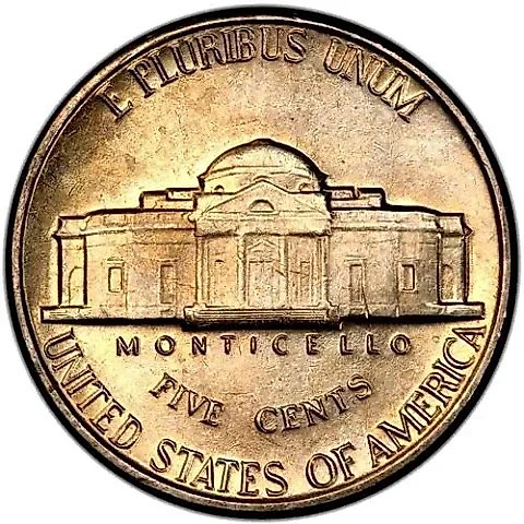 5 Cents 1960, Thomas Jefferson [USA] — 1