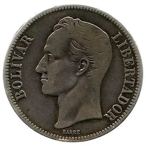 5 Bolivars 1935 [Venezuela] — 1