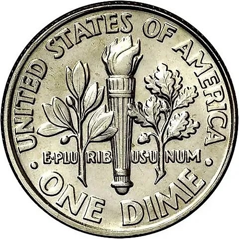 10 центов 1993, D, знак монетного двора "D" - Денвер [США] — 1