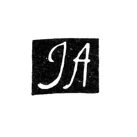Клеймо мастера Адалаускас И. (Adalauskas I.) - Вильно - инициалы "JA" - 1806 г.
