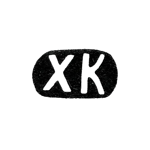 Maker's Mark of Kh. Kats - Vilnius - initials "KhK" - 1886-1900