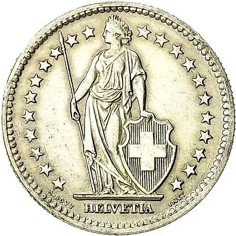 2 Francs 1946 [Switzerland] — 1