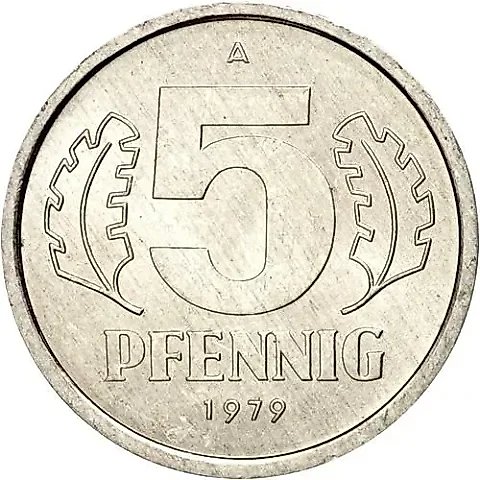 5 Pfennig 1979, A [Germany / GDR] — 1