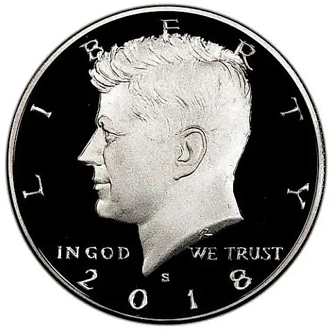 50 центов 2018, S, серебро [США] Proof — 1