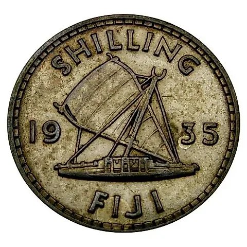 1 Shilling 1935 [Fiji] — 2