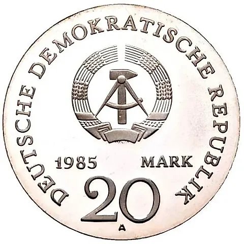 20 марок 1985, 125 лет со дня смерти Эрнста Морица Арндта [Германия / ГДР] — 1