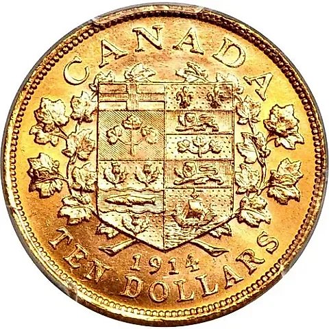 10 Dollars 1914, George V [Canada] — 1