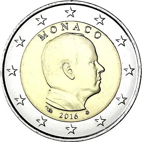 2 евро 2016 [Монако] — 1
