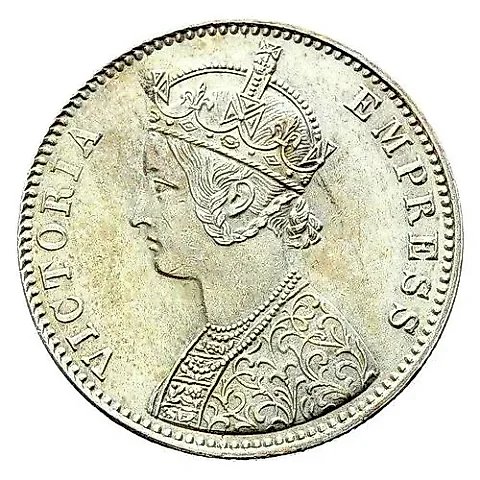 1 Rupee 1900, C, mint mark: "C" - Calcutta [India / British India] — 1