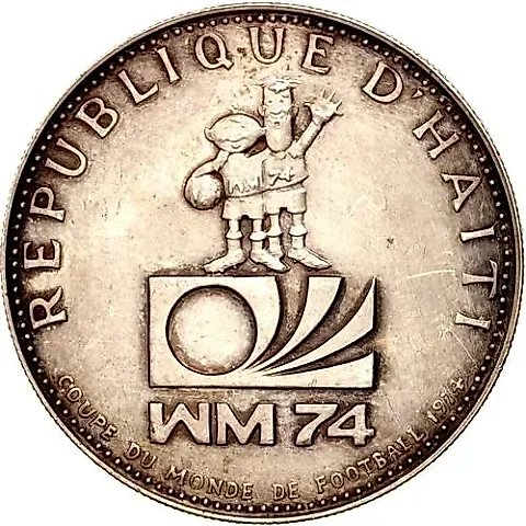 25 гурдов 1973, Чемпионат мира по футболу 1974 [Гаити] Proof — 1
