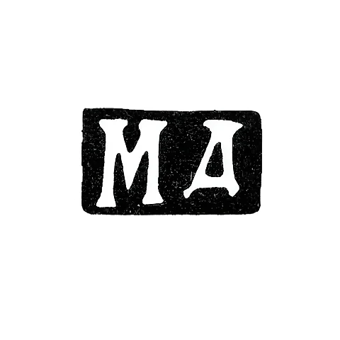 Master's Mark of Dmitriev M. - Moscow - initials "MD" - 1854-1877