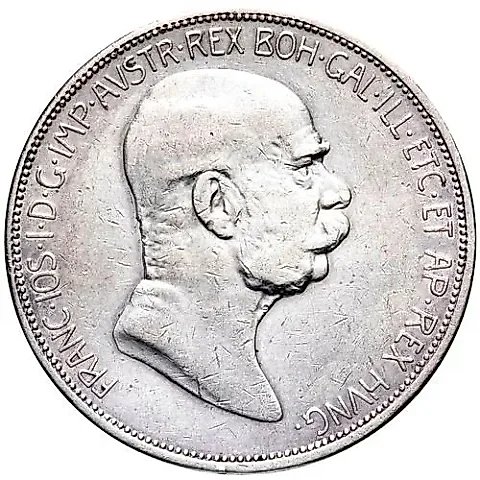 5 Kronen 1909, Inscription Around the Edge [Austria] — 1