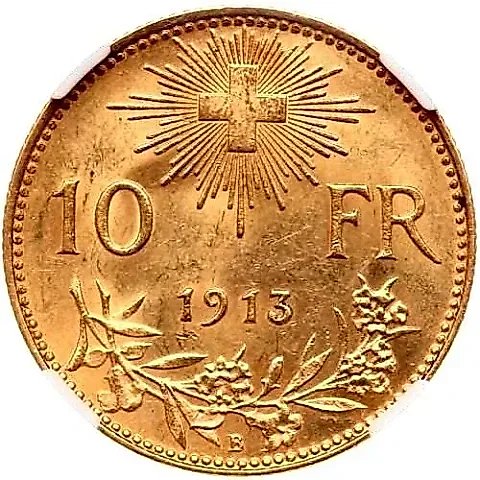 10 Francs 1913 [Switzerland] — 1
