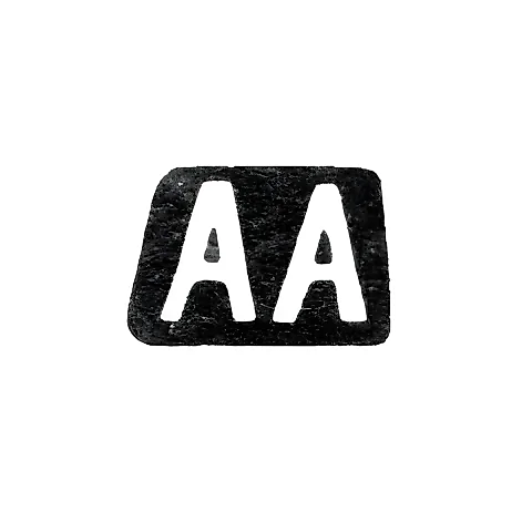 Master's Mark of Adler Andrey Karlovich - St. Petersburg - initials "AA" - 1855-1912
