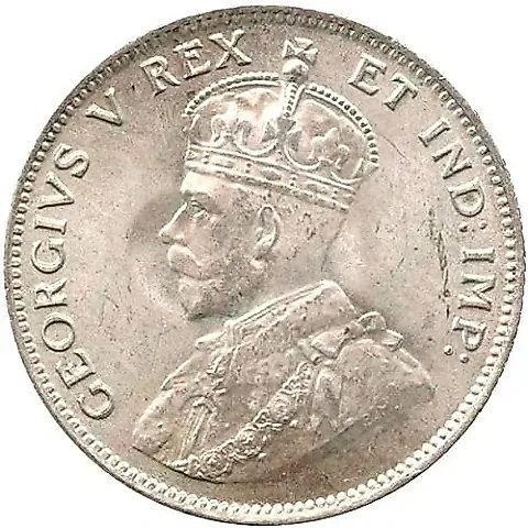 50 Cents 1920, H, mint mark: "H" - Heaton, Birmingham [East Africa] — 1