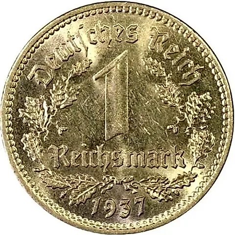 1 Reichsmark 1937 [Germany / Third Reich] — 1