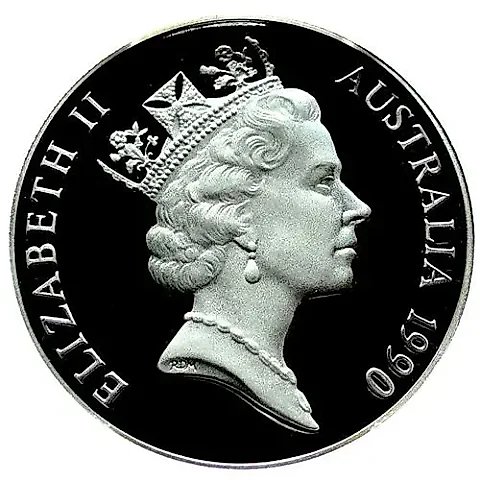 10 Dollars 1990, Cockatoo [Australia] Proof — 1