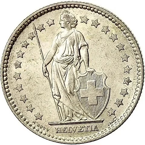 2 Francs 1963 [Switzerland] — 1