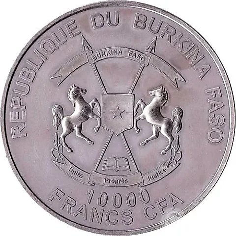 10000 Francs 2013, Smilodon Family [Burkina Faso] — 1