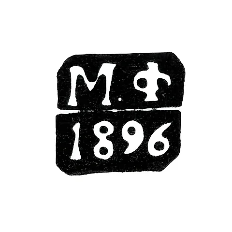 Клеймо пробирного мастера Москвы - Фалеев Михаил Николаевич - инициалы "М.Ф" - 1896 г.
