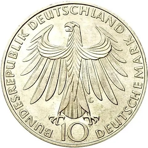 10 Marks 1972, G, Athletes [Germany / FRG] — 1