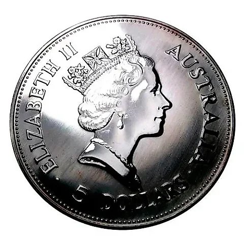 5 Dollars 1990, Kookaburra [Australia] — 1